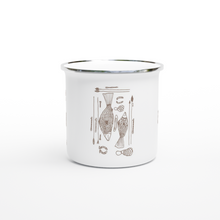 Load image into Gallery viewer, Campfire Enamel Mug (Brown): Hunter By Richard Collins