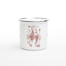 Load image into Gallery viewer, Campfire Enamel Mug (Red Dust): Hunter By Richard Collins