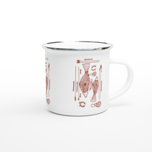 Load image into Gallery viewer, Campfire Enamel Mug (Red Dust): Hunter By Richard Collins