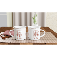 Load image into Gallery viewer, Campfire Enamel Mug (Red Dust): Hunter By Richard Collins