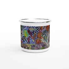 Load image into Gallery viewer, Campfire Enamel Mug : Drai Sisin by Rhonda Duncan
