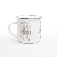 Load image into Gallery viewer, Campfire Enamel Mug (Brown): Hunter By Richard Collins