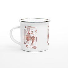 Load image into Gallery viewer, Campfire Enamel Mug (Red Dust): Hunter By Richard Collins