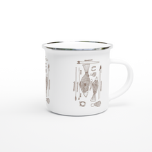 Load image into Gallery viewer, Campfire Enamel Mug (Brown): Hunter By Richard Collins