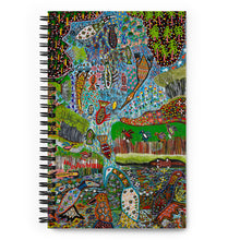 Load image into Gallery viewer, Spiral notebook : Wet Sisin by Rhonda Duncan