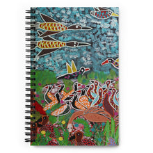 Load image into Gallery viewer, Spiral notebook : Bardbardmob by Margaret Duncan