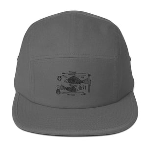 Five Panel Cap : Hunter By Richard Collins (Black Embroidery)