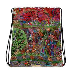 Drawstring bag : Yulu Billabong by Rhonda Duncan