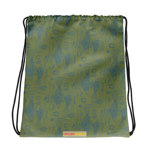 Drawstring bag (Blue/Green) : Hunter by Richard Collins