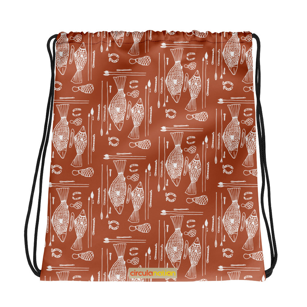 Drawstring bag (Red Dust) : Hunter by Richard Collins