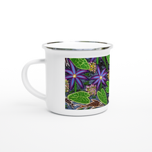 Load image into Gallery viewer, Campfire Enamel Mug : Yarlbun | Waterlilies  By Margaret Duncan
