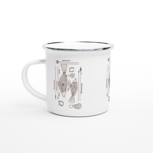 Campfire Enamel Mug (Brown): Hunter By Richard Collins