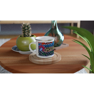 Campfire Enamel Mug : Lizzard by Rhonda Duncan