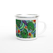 Load image into Gallery viewer, Campfire Enamel Mug : Billabong Flowers by Rhonda Duncan
