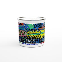 Load image into Gallery viewer, Campfire Enamel Mug : Lizzard by Rhonda Duncan
