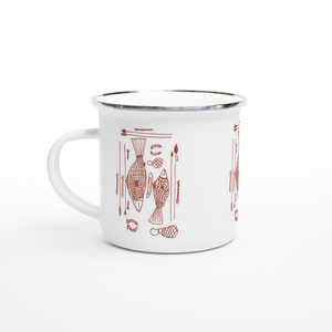 Campfire Enamel Mug (Red Dust): Hunter By Richard Collins