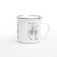 Load image into Gallery viewer, Campfire Enamel Mug (Brown): Hunter By Richard Collins
